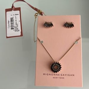 MIGNONNE GAVIGAN Crystal Madeline Gift Set Black Gold
